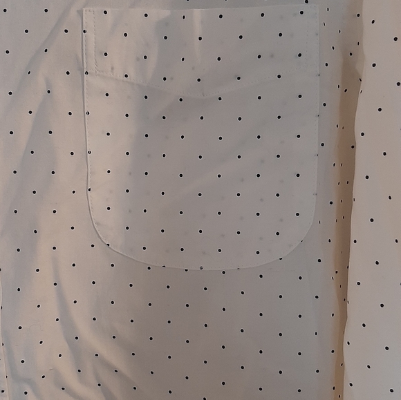J CREW SLIM STRETCH SECRET WASH SHIRTING.98% ORGANIC COTTON.SZ::M MINI DOTS. - Picture 5 of 8